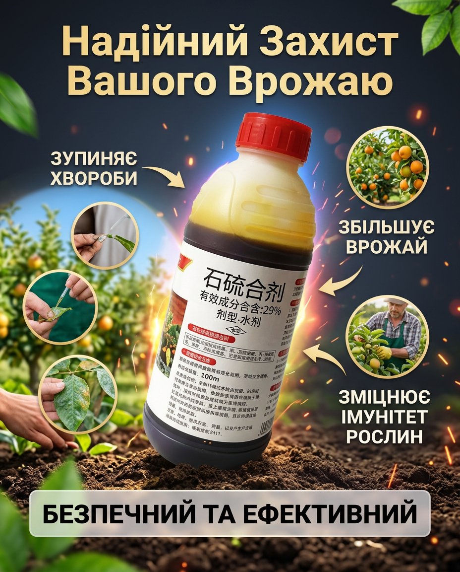 Надійний Захист Вашого Врожаю Попрощайтесь з хворобами та шкідниками назавжди!