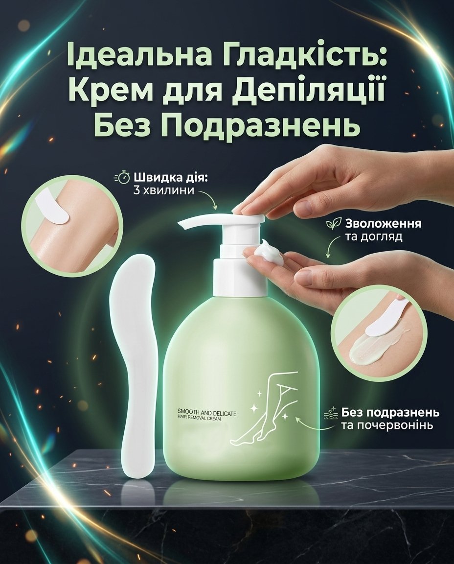 Ідеальна Гладкість: Крем для Депіляції Без Подразнень 